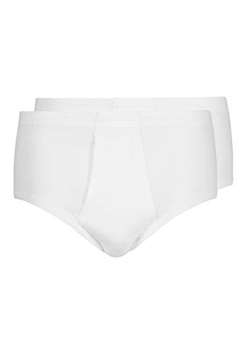 HUBER Herren Huber Herren mit Eingriff 2er Pack Slip, Weiß (Weiss 0500), XXL EU von HUBER