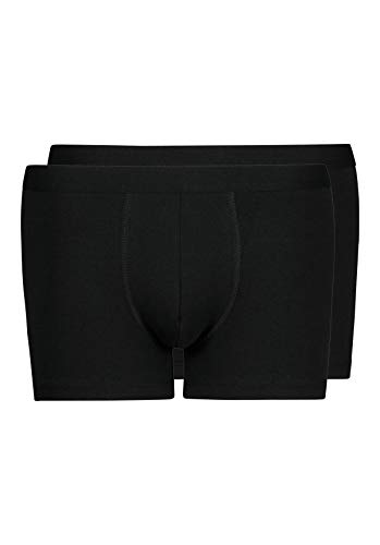 Huber Herren Pant 2er Pack Hipster, Schwarz (Schwarz 7665), (Herstellergröße: XX-Large) von HUBER