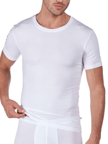 Huber Herren Shirt Kurzarm Unterhemd, Weiß (Weiss 0500), Medium (Herstellergröße: M) von HUBER