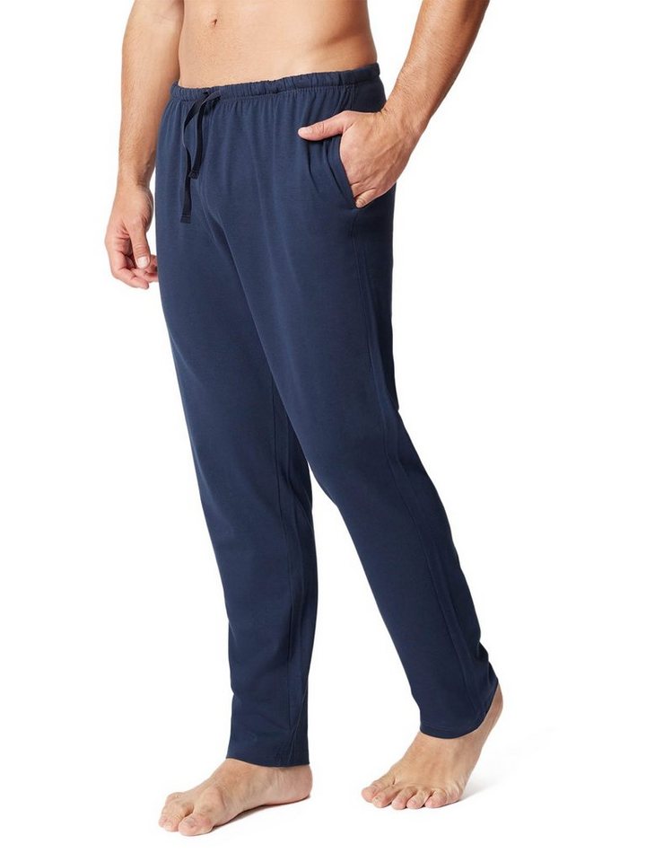 HUBER Loungehose Herren Hose lang hautnah Night Basic Selection (Stück, 1-tlg) - von HUBER