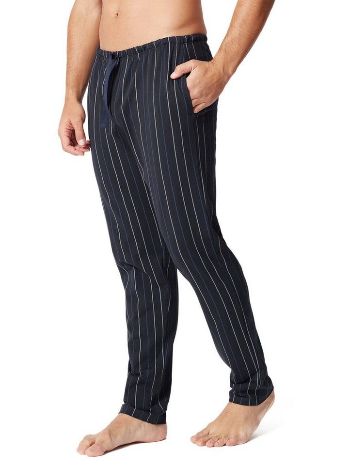 HUBER Loungehose Herren Hose lang hautnah Night Basic Selection (Stück, 1-tlg) - von HUBER