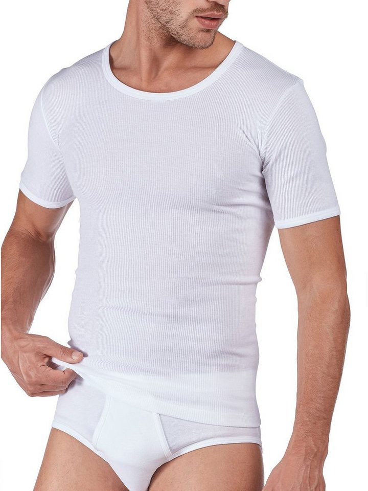 HUBER Unterziehshirt Herren Shirt kurzarm 2er Pack Cotton 2 Pack Double (Packung, 2-St) biologisch abbaubar von HUBER