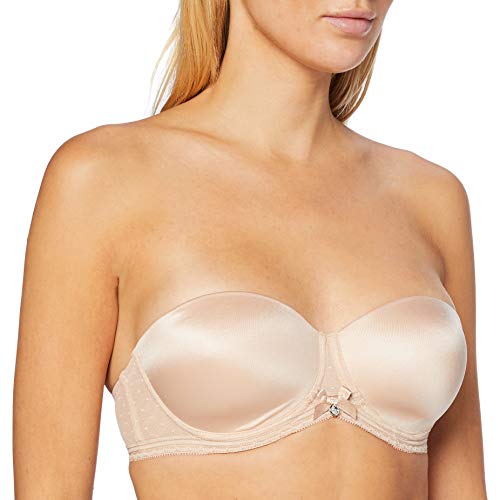 Huber Damen Balconette BH Body Couture Bandeau BH, Beige (Nude 010719), 80C von HUBER