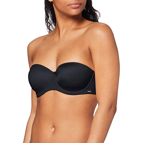 Huber Damen Bra Selection Bandeau BH Schwarz (Schwarz 017664), 80D (Herstellergröße: 80) von HUBER