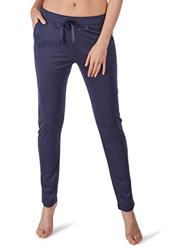 Huber Damen Schlafanzughosen 24 Hours Women Sleep Hose lang, Blau (Mood Indigo 010399), 36 von HUBER