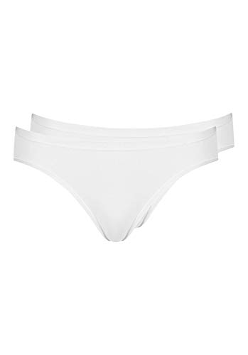 Huber Damen Taillen Slip 2er Pack Taillenslip, Weiß (Weiss 0504), 44 von HUBER