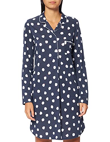 Huber Damen hautnah Night Selection 1 Nachthemd, truenavy dots, 46 von HUBER