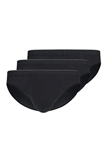 Huber Herren Brasil 3 Pack Slip, Schwarz (schwarz 7665), Large (Herstellergröße:L) von HUBER