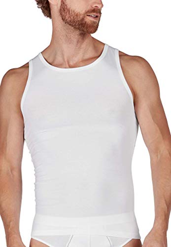 Huber Herren Tank Top Unterwäsche, White, M von HUBER