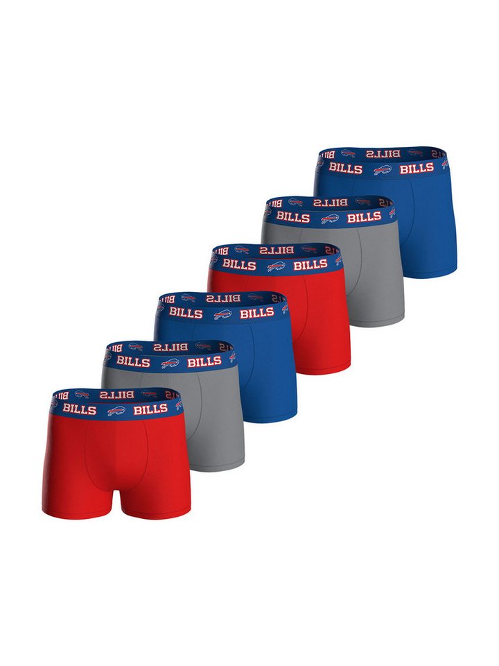 HUDDLE Boxer Buffalo Bills (6-St) Boxershorts, Unterhose, Boxerbriefs von HUDDLE