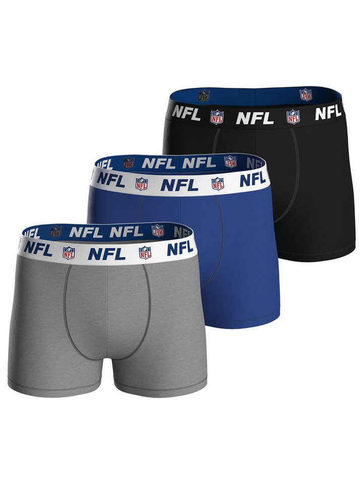HUDDLE Boxer NFL Shield (3-St) Boxershorts, Herren Unterhose von HUDDLE