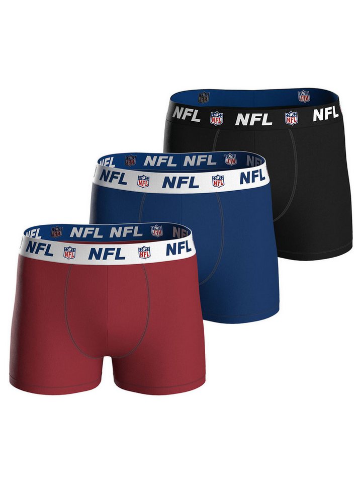 HUDDLE Boxer NFL Shield (3-St) Boxershorts, Herren Unterhose von HUDDLE