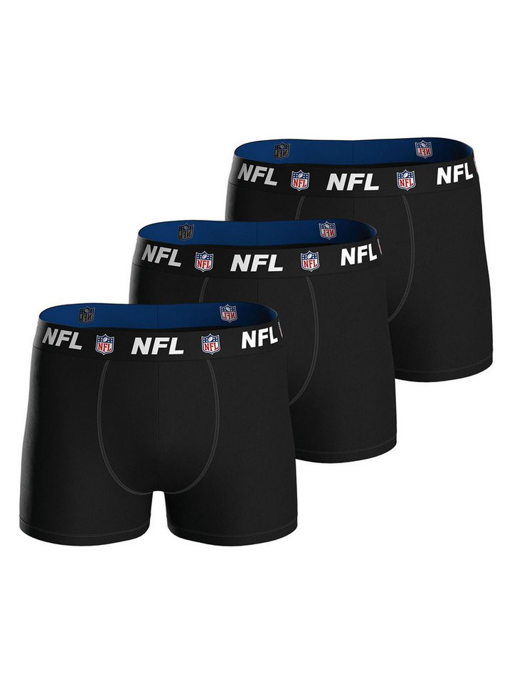 HUDDLE Boxer NFL Shield (3-St) Boxershorts, Herren Unterhose von HUDDLE