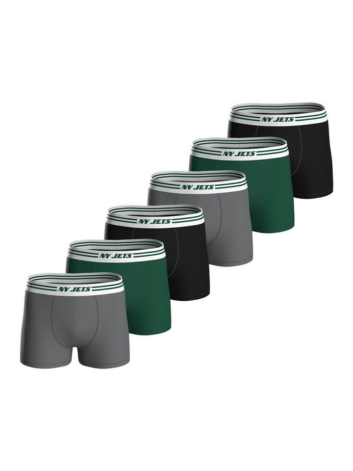 HUDDLE Boxer NY Jets (6-St) Boxershorts, Unterhose, Boxerbriefs von HUDDLE
