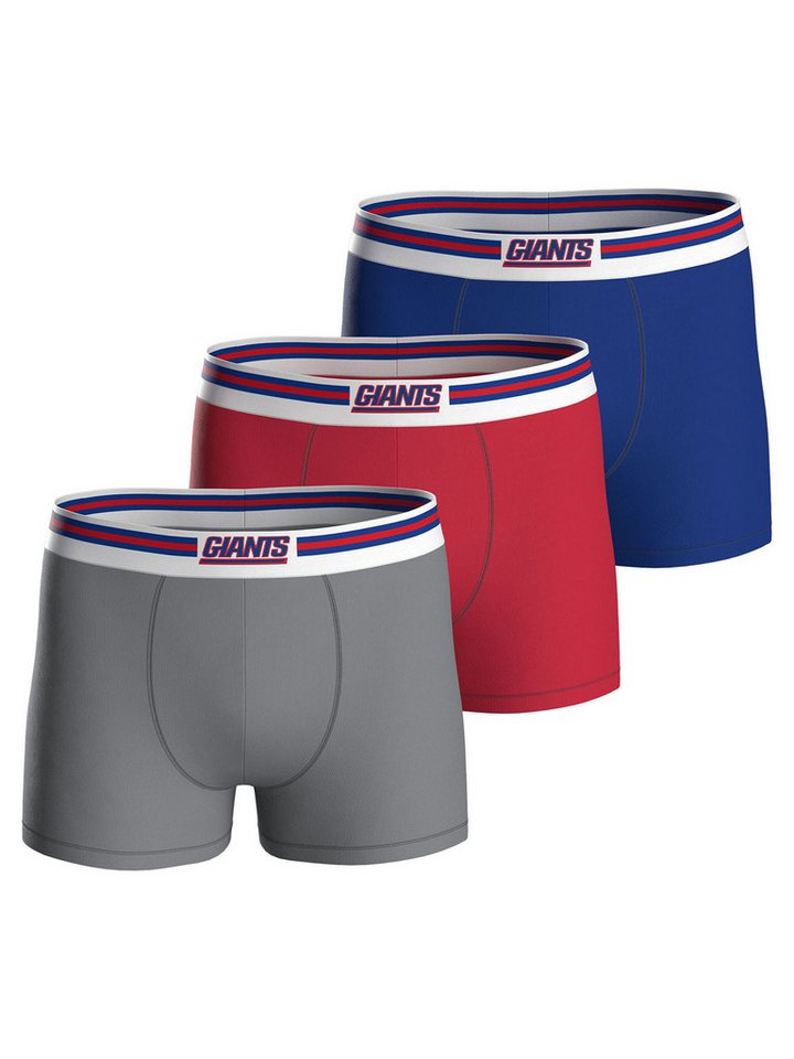 HUDDLE Boxer New York Giants (3-St) Boxershorts, Herren Unterhose von HUDDLE