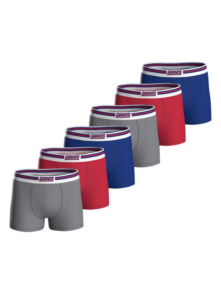 HUDDLE Boxer New York Giants (6-St) Boxershorts, Unterhose, Boxerbriefs von HUDDLE