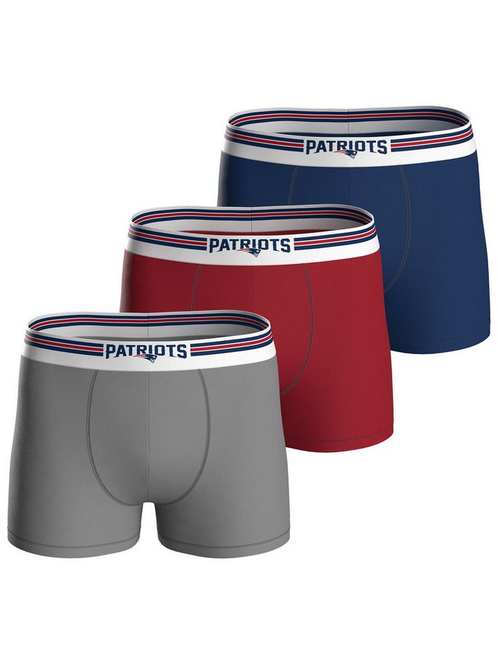 HUDDLE Boxer Patriots (3-St) Boxershorts, Herren Unterhose von HUDDLE