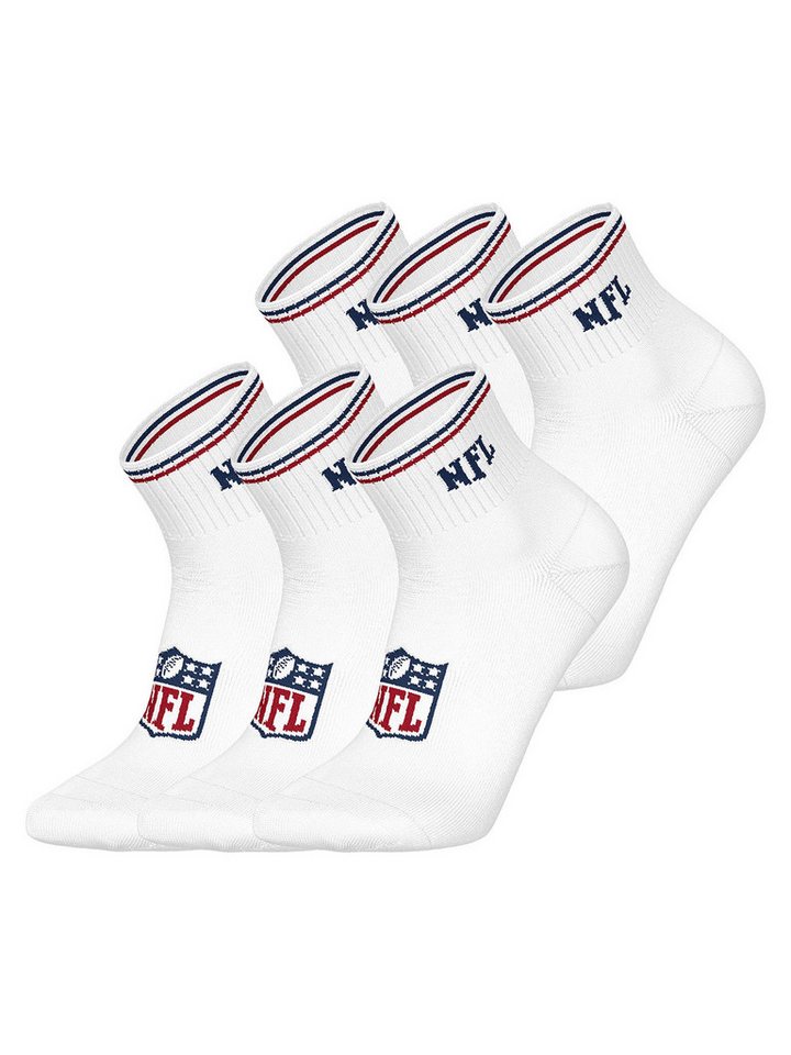 HUDDLE Freizeitsocken NFL Shield Quarter (6-Paar) Casual Socken, Alltagssocken von HUDDLE