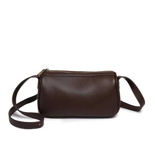 HUDFVIOI unterarmtasche Damenhandtasche, kleine Umhängetasche, Pendlertasche, einzelne Schultertasche, Unterarmtasche(Coffee) von HUDFVIOI