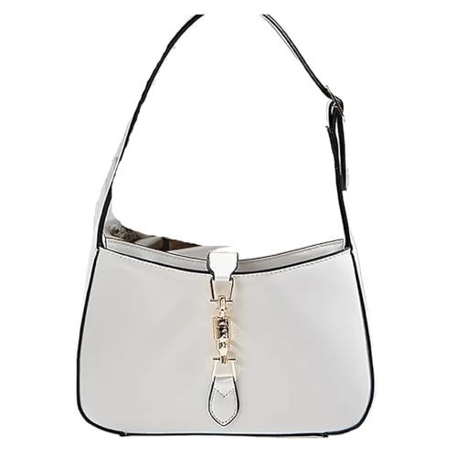 HUDFVIOI unterarmtasche Ein Nischendesign for Frauen, leichte, vielseitige -Unterarmtasche in reinen Farben(White) von HUDFVIOI