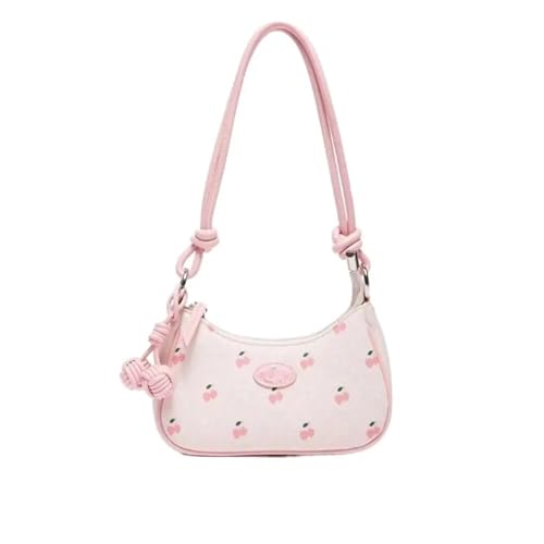 HUDFVIOI unterarmtasche Erdbeer-Design Umhängetaschen Geräumige praktische Unterarmtaschen Vielseitige Handtaschen Damen(Pink) von HUDFVIOI