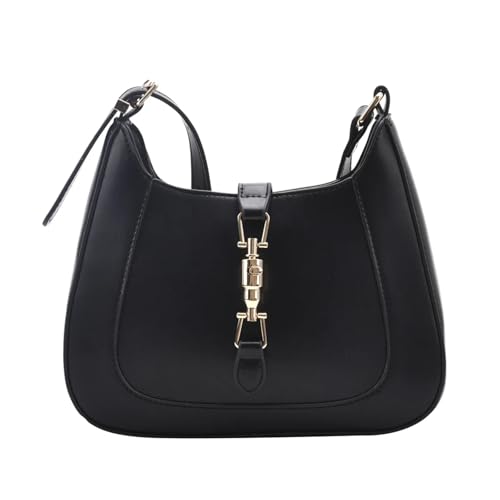 HUDFVIOI unterarmtasche Geldbörsen und Handtaschen Top-End-Designer-Leder-Schulter-Crossbody-Tasche for Frauen Unterarm(Black) von HUDFVIOI