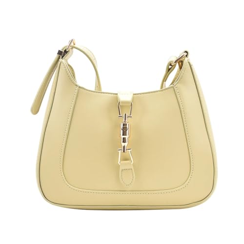 HUDFVIOI unterarmtasche Geldbörsen und Handtaschen Top-End-Designer-Leder-Schulter-Crossbody-Tasche for Frauen Unterarm(Yellow) von HUDFVIOI