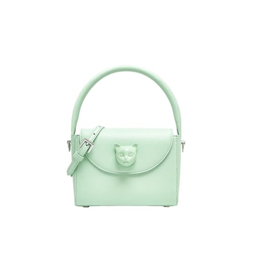 HUDFVIOI unterarmtasche Kleine Handtaschen aus Leder for Damen im Designer-Stil(Green) von HUDFVIOI