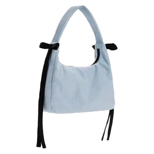 HUDFVIOI unterarmtasche Nylontasche for Damen, lässige Handtasche mit Reißverschluss(Blue) von HUDFVIOI