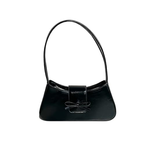 HUDFVIOI unterarmtasche Umhängetasche Taschen for Frauen Minimalistische einzigartige Schleife Französischer Stil Unterarmtasche Coole Mädchen Handtaschen(Black) von HUDFVIOI