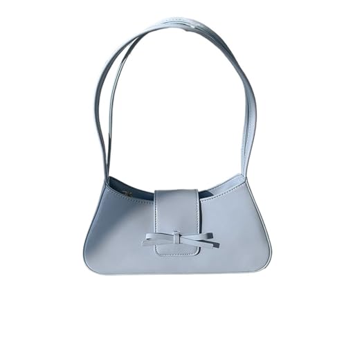 HUDFVIOI unterarmtasche Umhängetasche Taschen for Frauen Minimalistische einzigartige Schleife Französischer Stil Unterarmtasche Coole Mädchen Handtaschen(Blue) von HUDFVIOI