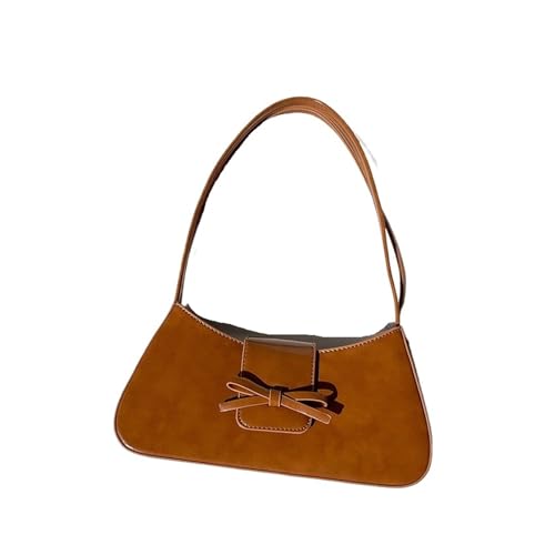HUDFVIOI unterarmtasche Umhängetasche Taschen for Frauen Minimalistische einzigartige Schleife Französischer Stil Unterarmtasche Coole Mädchen Handtaschen(Brown) von HUDFVIOI