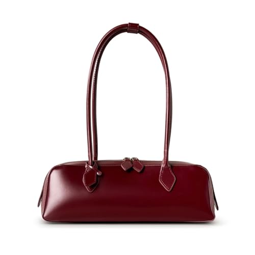 HUDFVIOI unterarmtasche Unterarm-Schultertaschen for Frauen Trend Designer Lange Griff Tote Wurst Damen Handtaschen(Red) von HUDFVIOI