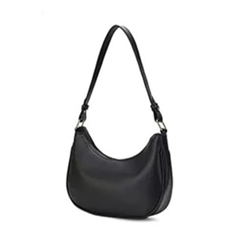 HUDFVIOI unterarmtasche Vintage Knödel Unterarmtasche for Damen Leder Umhängetasche(Black) von HUDFVIOI