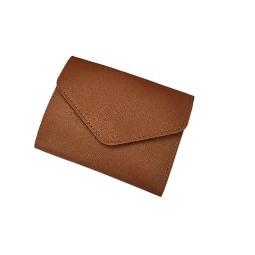 Leder geldbörse Geldbörsen for Damen, kleine Haspe, Kreditkartenetui, PU-Leder, Geldbörse, Damengeldbörse(Light Coffee) von HUDFVIOI