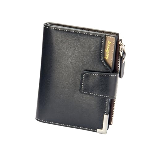 Leder geldbörse Kurze Männer Geldbörsen Reißverschluss Münzfach Kartenhalter Männliche Brieftasche Kupplung Foto Marke Mann Geldbörsen(Color1) von HUDFVIOI
