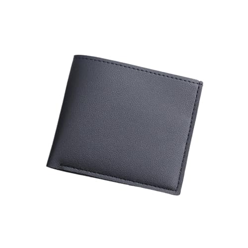 Leder geldbörse Leder Brieftasche Minimalist Geldbörse for Männer Geldwechsel Beutel Kreditkartenhalter Mann(Black) von HUDFVIOI