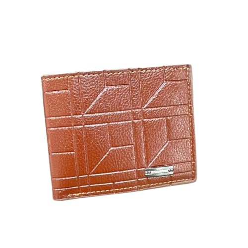 Leder geldbörse Leder Brieftasche Minimalist Geldbörse for Männer Geldwechsel Beutel Kreditkartenhalter Mann(Brown 3) von HUDFVIOI