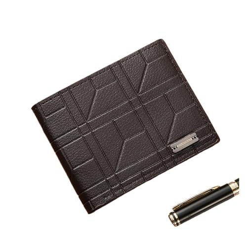 Leder geldbörse Leder Brieftasche Minimalist Geldbörse for Männer Geldwechsel Beutel Kreditkartenhalter Mann(Color 21) von HUDFVIOI