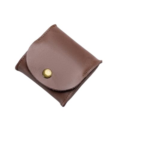 Leder geldbörse Leder Mini Geldbörse Weiblichen Reißverschluss Rindsleder Brieftaschen Dame Kleine Tasche(Coffe) von HUDFVIOI