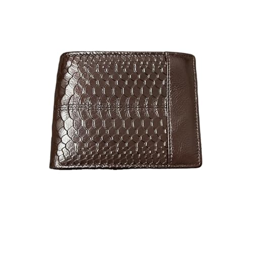 Leder geldbörse Ledergeldbörse mit Münzfach for Herren, Kartenhalter, Geldbeutel(8064-coffee-SW) von HUDFVIOI