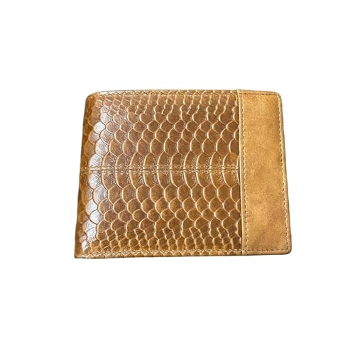 Leder geldbörse Ledergeldbörse mit Münzfach for Herren, Kartenhalter, Geldbeutel(8064-oilbrown-SW) von HUDFVIOI