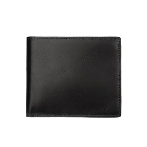 Leder geldbörse Weiche Leder Brieftasche männer Kuh Brieftaschen Mann Kleine Karte Halter Balck Kurze Geldbörse von HUDFVIOI