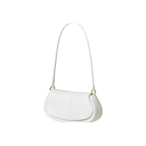 unterarmtasche Knock Trendy Style Design Flip Leder Schultertasche for Frauen Chic Style Unterarmtasche weiblich(Beige) von HUDFVIOI