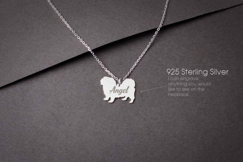 Personalisierbare Pekinese Halskette Sterling Silber Hunde Liebhaber Geschenk Personalisierbare Pekinese Halskette Sterling Silber Hunde Liebhaber Geschenk von HUDOCA