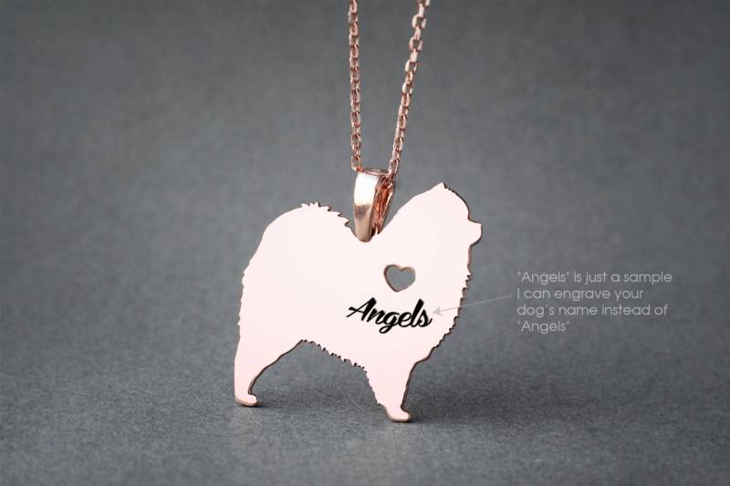 Personalisierte Chow-Chow-Halskette Sterlingsilber-Hundezucht-Anhänger Personalisierte Chow-Chow-Halskette Sterlingsilber-Hundezucht-Anhänger von HUDOCA
