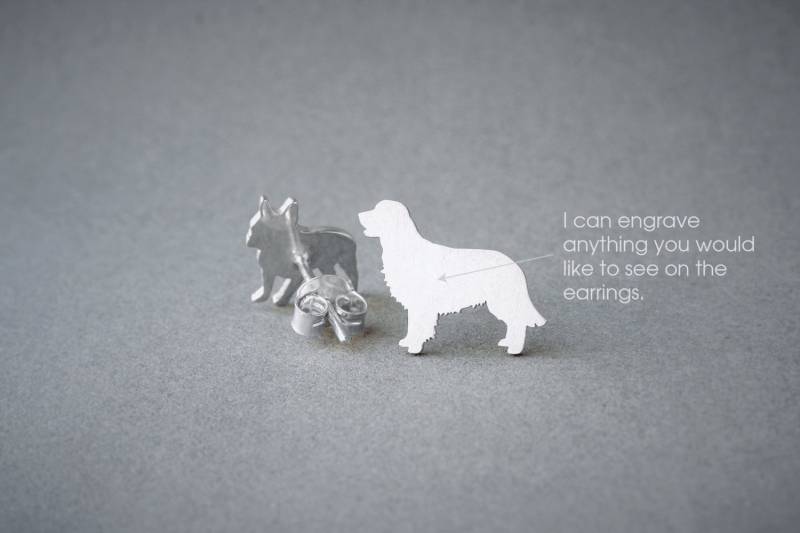 Personalisierte Golden Retriever Ohrringe Sterling Silber Hunderasse Schmuck Personalisierte Golden Retriever Ohrringe Sterling Silber Hunderasse Schmuck von HUDOCA