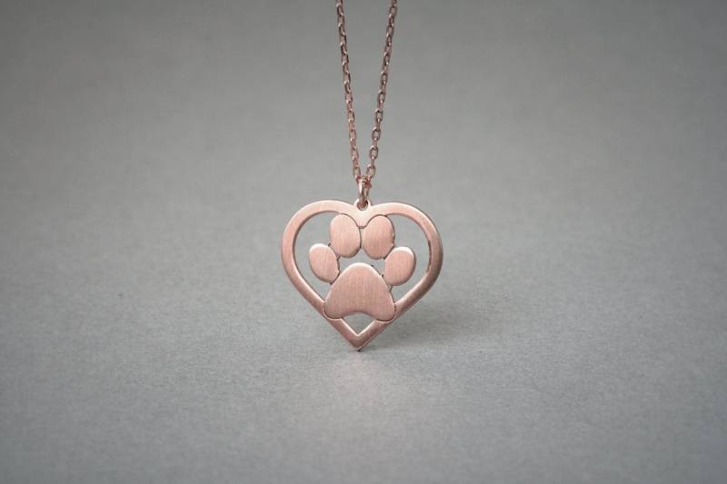 Pfoten-Herz-Halskette Schmuck Für Tierliebhaber Pfoten-Herz-Halskette Schmuck Für Tierliebhaber von HUDOCA