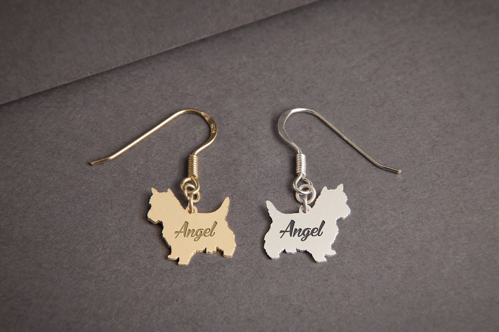 Yorkshire Terrier Baumeln Ohrringe Personalisierte Hunderasse Schmuck von HUDOCA