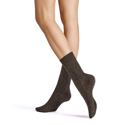 Hudson Damen Socken Winter Rib weich Brownmel. 0763 35-38 von Hudson